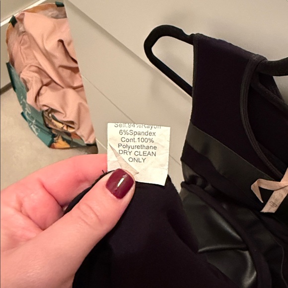 Bailey 44 Cotton and Faux Leather Mini Dress - Picture 5 of 5